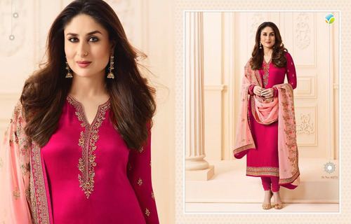 Georgette Satin Salwar Kameez
