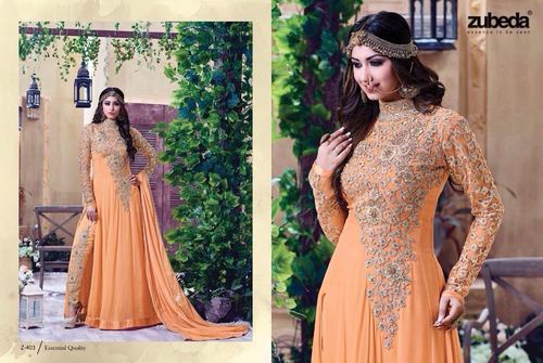 Heavy Neck Embroidery Work Suit