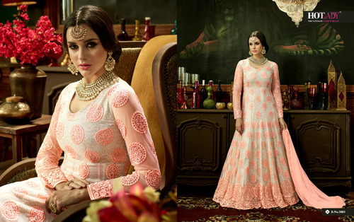 Pink Heavy Bridal Anarkali Salwar Kameez