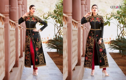 Black Party Wear Heavy Salwar Suit