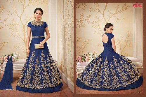 Blue Designer Party Wear Gown