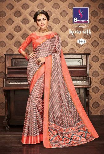 Silk Printed Designer Saree