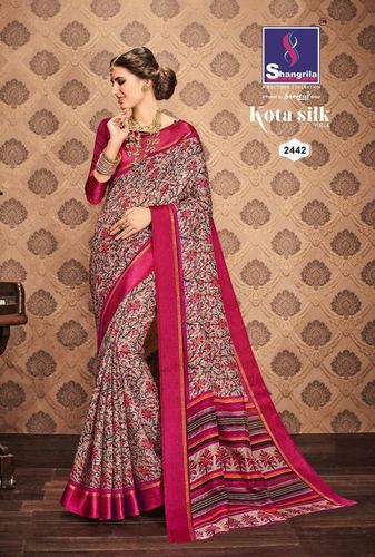 Printed Indian Causal Saree