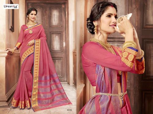 Fancy Fabric Indian Designer Saree