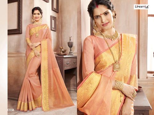 Weaving Range Fancy Fabric Designer Saree