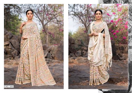 Pashmina Designer Saree With Showl