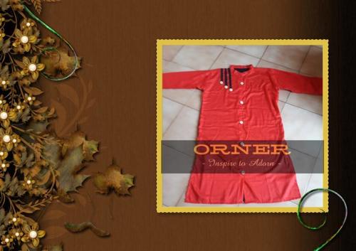 Red Rayon Kurti