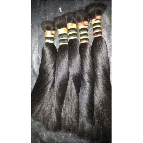 Female Human Hair Double Drawn Hair
