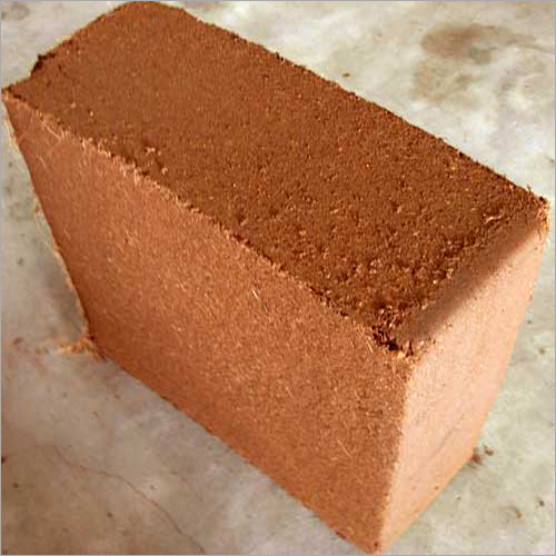 Coconut Coir Brick - Rectangular Shape | Eco-Friendly Soil Amendment with High Water Retention for Moisture Control and Root Protection