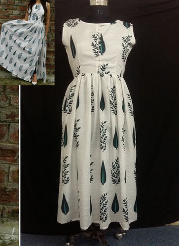 White Anarkali Kurti