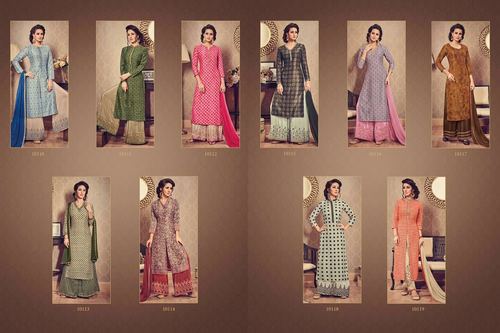New Palazzo Salwar Suit Catalog 10110 To 10119 Series