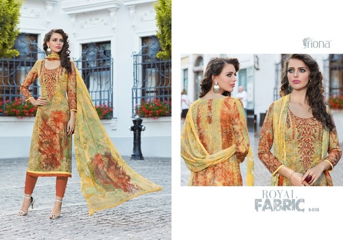 Digital Print With Embroidery Work Pashmina Salwar Suit