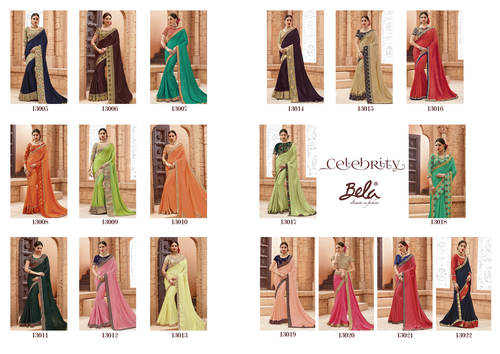 Bela Fashion Lunching New Designer Party Wear Saree 13005 To 13022  Series