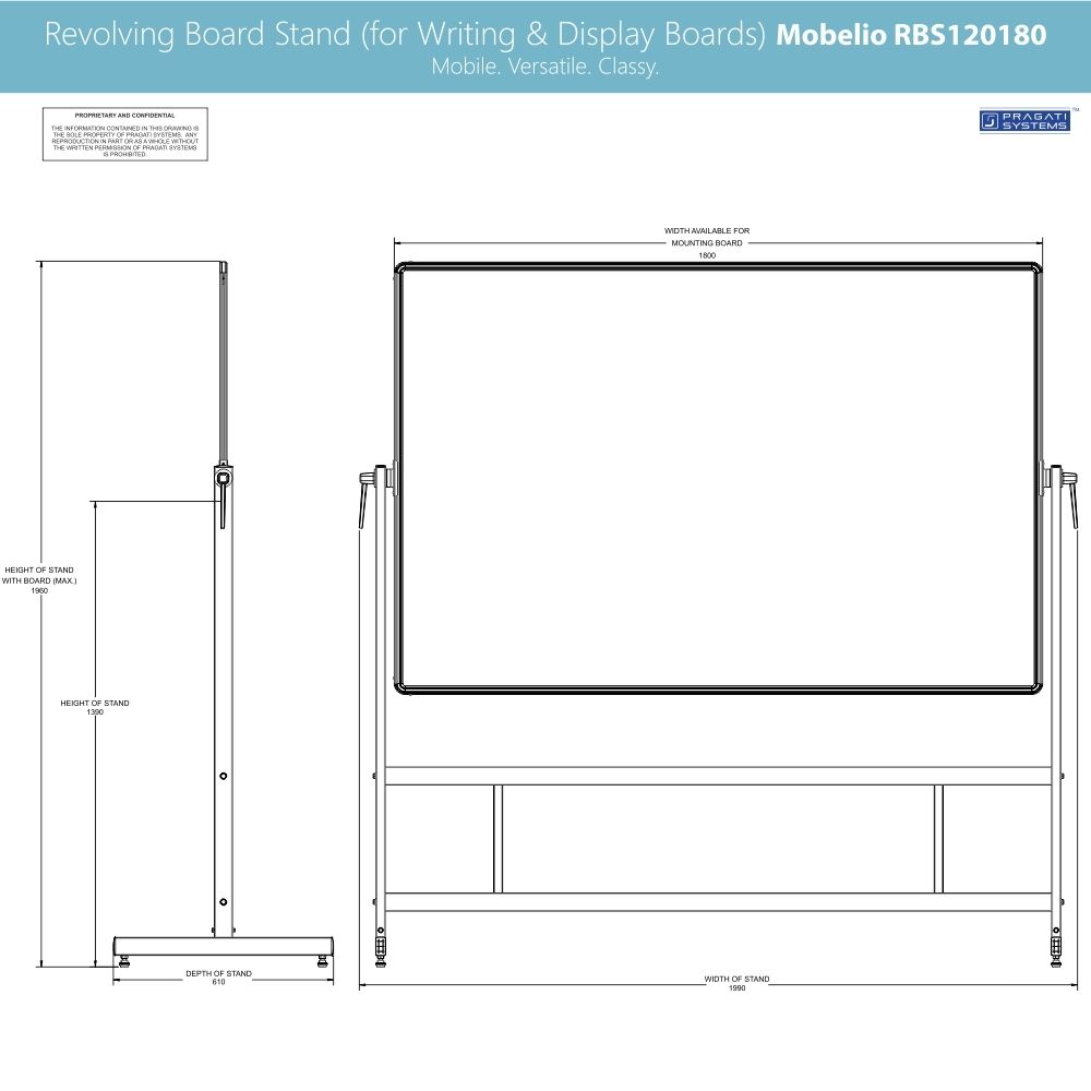 Stand Steady Mobile Whiteboard | Double-Sided Magnetic Dry Erase Board on Wheels | Extra Tall 74 inch Easel White Board | Portable White Board with