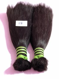 Natural Black Double Drawn Female Human Hair