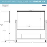 Revolving Board Stand Mobelio RBS120180