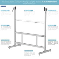 Revolving Whiteboard Stand Mobelio (for 4x8 Feet)