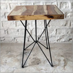Solid Wood Top Cafe Table