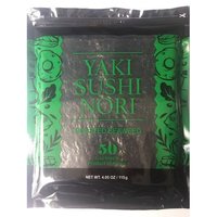 Yaki Sushi Nori Seaweed - 100% Pure Flat Green Sheets | Green Rectangular Sheets, Food Grade Fungicide