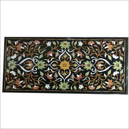 Rectangular Marble Inlay Table Top
