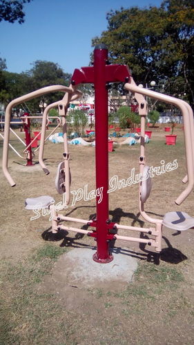 Garden Accessories - Steel, 6ft x 4ft, Burgundy | Arm Workout, Chest Exercise, Durable Design, Outdoor Fitness, Strength Training