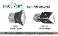 Silver And Brown Square Lamp Curtain Bracket