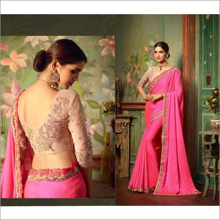 Ladies Saree With Designer Blouse