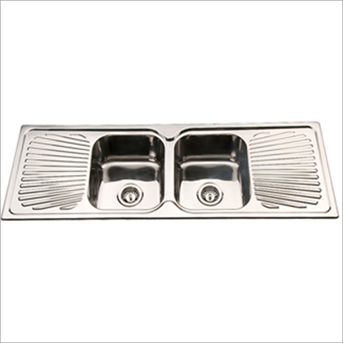 Double Bowl Drainboard Sink Installation Type: Wall Mounted