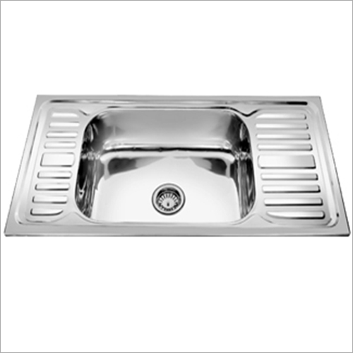 Single Bowl Double Drainer Sink - Installation Type: Wall Mounted