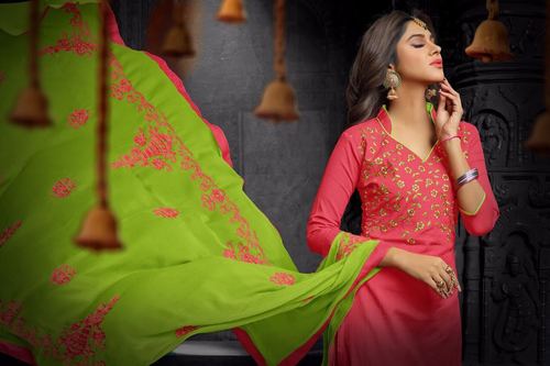 FLEX COTTON PRINTED DRESS MATERIALS