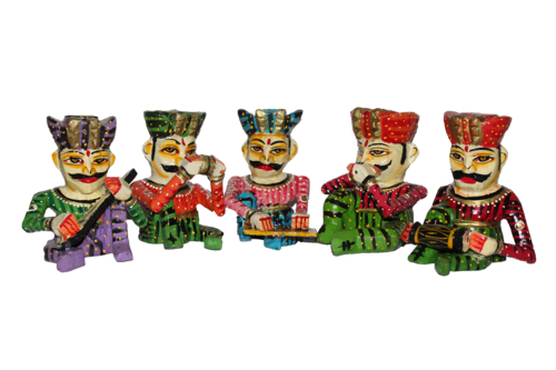 Wooden Handcrafted Musician Set