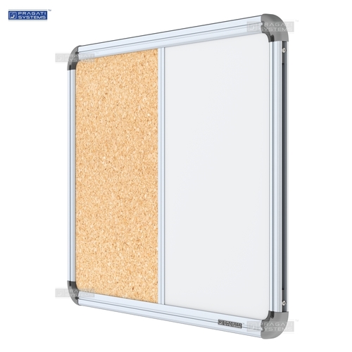 Iris Combination Board (Whiteboard + Cork Board) Dimensions: 2X2