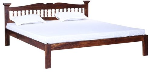 Handcrafted King Size Bed In Walnut Finish By Wuds at Best Price in ...