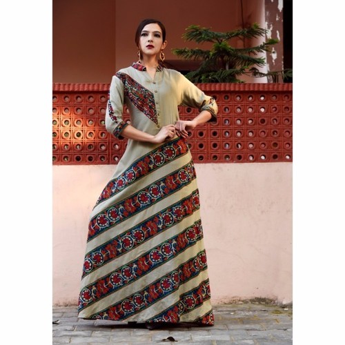 Ready Made Printed Kurti Bust Size: 18.5 Inch (In)