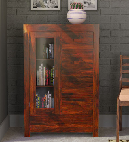 Handcrafted Cabinet in Walnut Finish by Wudstuk