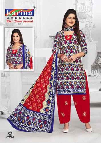 Cotton Batik Printed Salwar Kameez