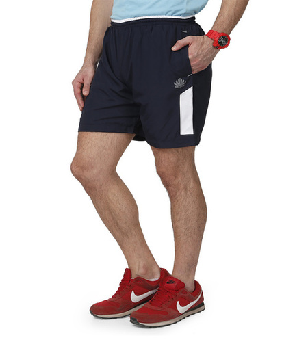 Mens Nevy & White Shorts - NS Polyester with High Quality Net, Sizes S-XXL | Stylish Trackpant for Men by Abloom