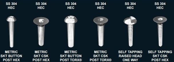 PIN TORX SECURITY BUTTON HEAD SCREW