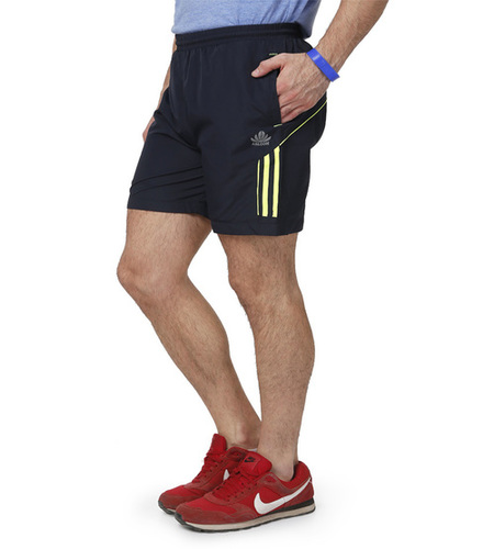 Nevy & Green Men's Shorts - Polyester, Mid Length, Navy Color | Shrink Proof, Smooth Finish, Quality Tested Designs, Diverse Patterns