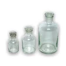 Borosilicate Glass Bottle - 60 ml to 20000 ml Capacity, Clear Narrow Mouth with Interchangeable Stopper, Durable Leak-Proof Chemical Resistant, Sterilizable and Reusable for Laboratory Use