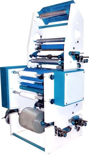 Slitting machine with online printing