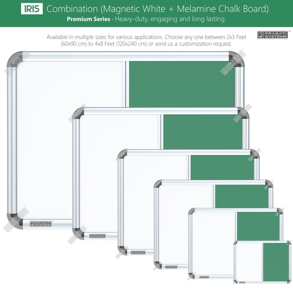 Iris Combination Board (Whiteboard + Chalkboard)