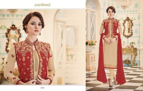 Designer Party Wear Salwar Suit With Koti Style