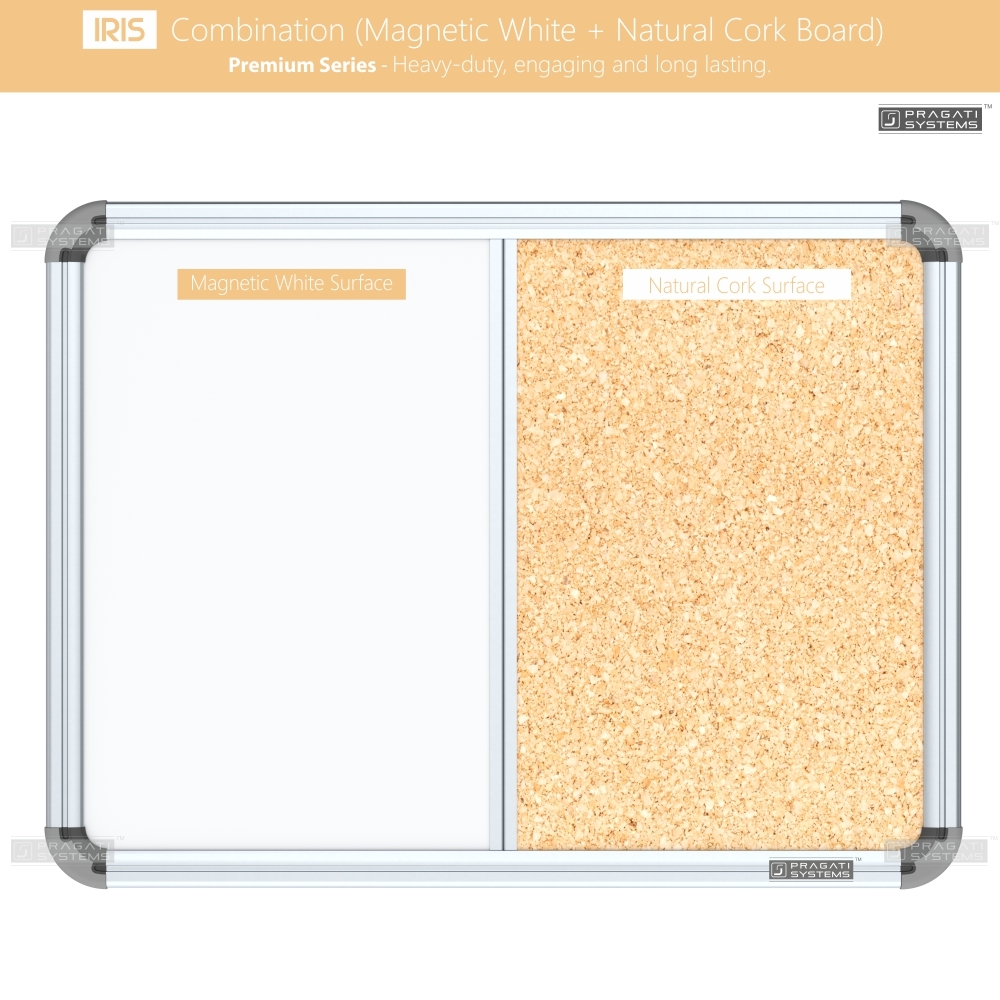 Iris Combination Board (Whiteboard + Cork Board)