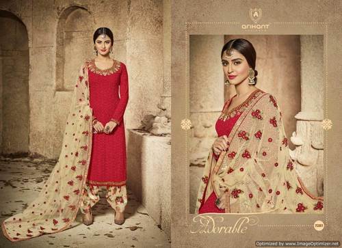 Designer Semi Georgette Anarkali Salwar Suit