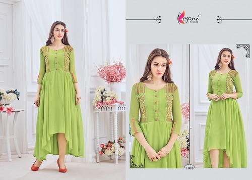 Long Rayon Fabric Kurti