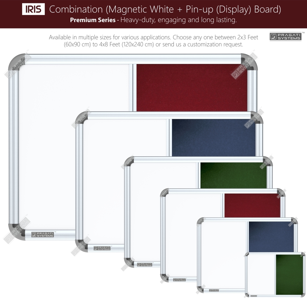 Iris Combination Board (Whiteboard + Pinup Board) Manufacturer