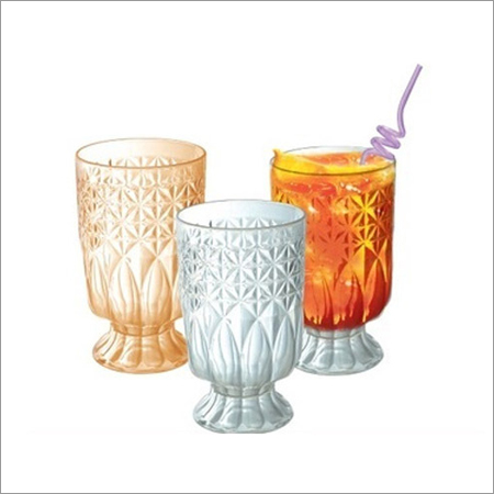 Red And Brown Harmony Plastic Glass