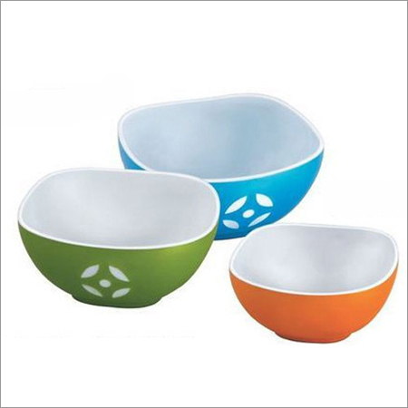 Plastic Square Bowl - Soft Plastic, 20-40 Grams | Airtight, Microwave Safe, Easy to Clean, Available in Orange and Green