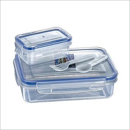 White Plastic Stylish Lunch Box